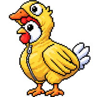 Chicken in Duck costume