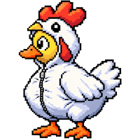 Duck in Chicken costume