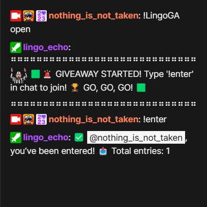 Giveaway System